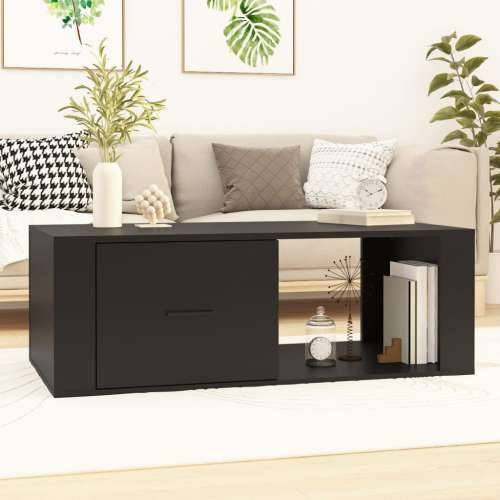 Stolić za kavu crni 100 x 50,5 x 35 cm od konstruiranog drva - Crna 1 Cijena