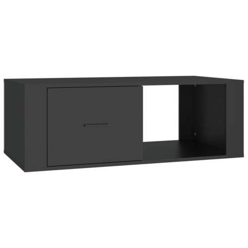 Stolić za kavu crni 100 x 50,5 x 35 cm od konstruiranog drva - Crna 1 Cijena