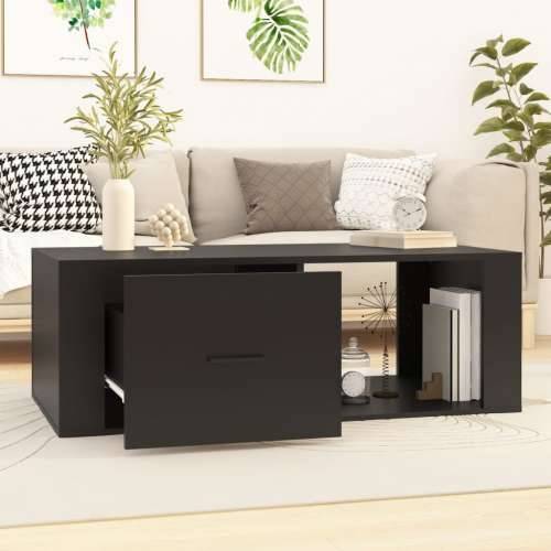 Stolić za kavu crni 100 x 50,5 x 35 cm od konstruiranog drva - Crna 1 Cijena