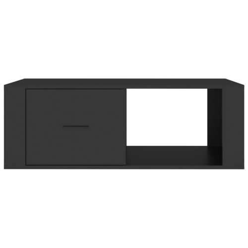 Stolić za kavu crni 100 x 50,5 x 35 cm od konstruiranog drva - Crna 1 Cijena