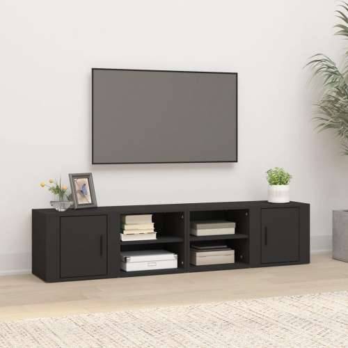 TV ormarići 2 kom crni 80 x 31,5 x 36 cm konstruirano drvo - Crna 2 Cijena