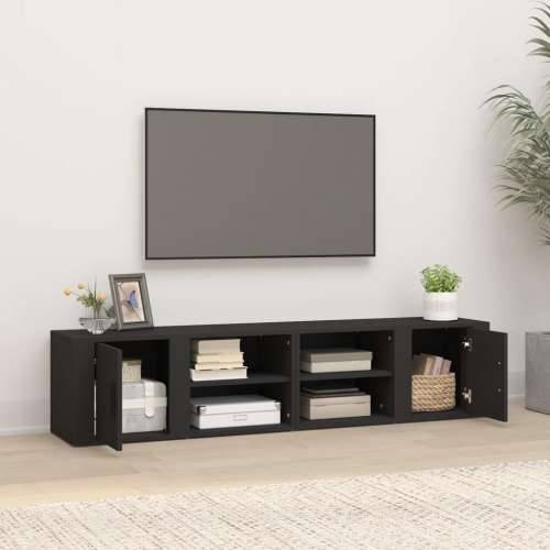 TV ormarići 2 kom crni 80 x 31,5 x 36 cm konstruirano drvo - Crna 2 Cijena