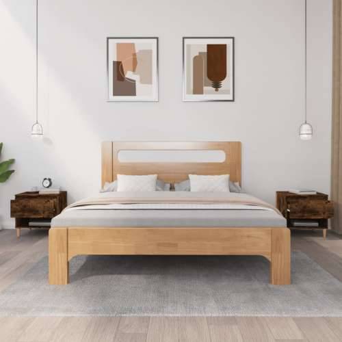 Noćni ormarići 2 kom boja hrasta 50x46x50 cm konstruirano drvo - Dimljeni hrast 2 Cijena