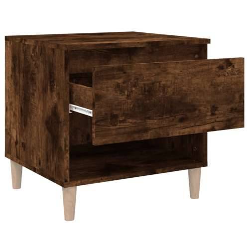 Noćni ormarići 2 kom boja hrasta 50x46x50 cm konstruirano drvo - Dimljeni hrast 2 Cijena