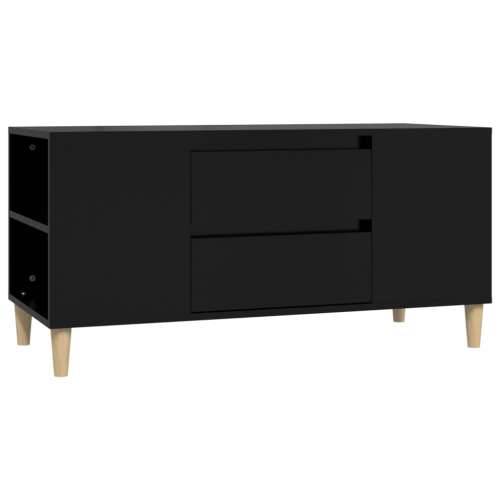 TV ormarić crni 102 x 44,5 x 50 cm od konstruiranog drva - Crna 1 Cijena