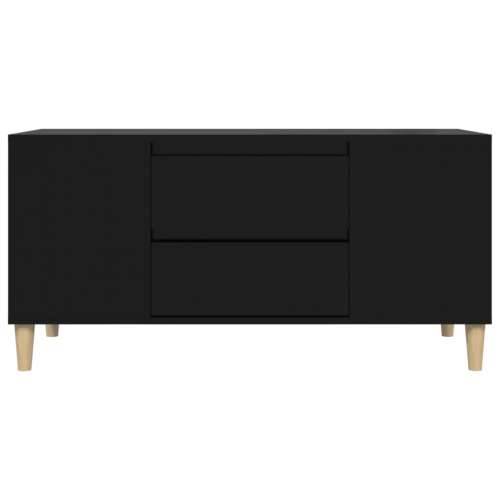 TV ormarić crni 102 x 44,5 x 50 cm od konstruiranog drva - Crna 1 Cijena