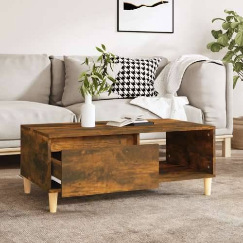 Stolić za kavu boja hrasta 90x50x36,5 cm konstruirano drvo - Dimljeni hrast 1 Cijena
