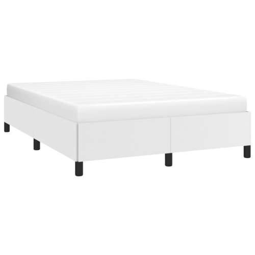 Okvir za krevet bijela 140x200 cm od umjetne kože Cijena