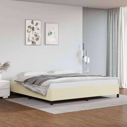 Okvir za krevet krem 200x200 cm od umjetne kože