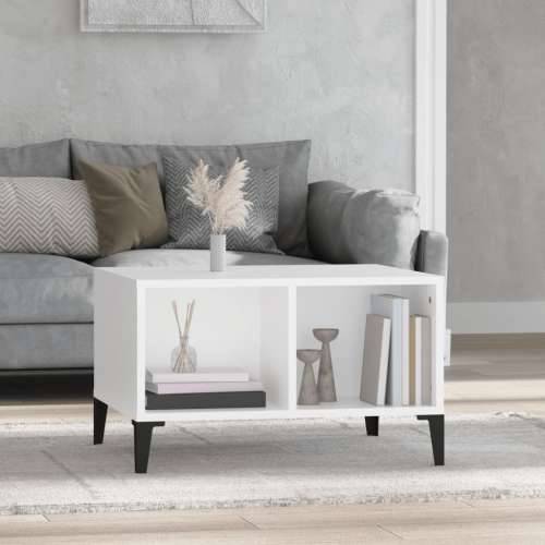 Stolić za kavu bijeli 60 x 50 x 36,5 cm od konstruiranog drva - Bijela 1 Cijena
