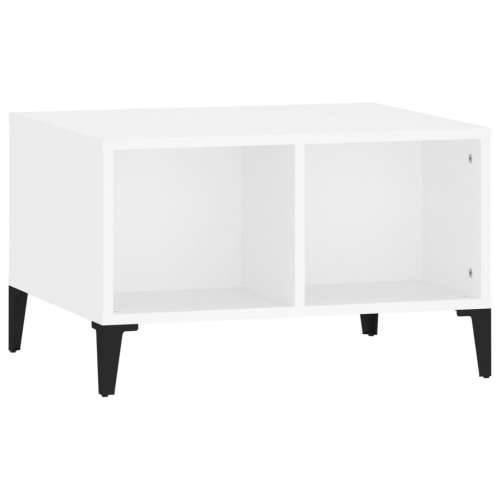 Stolić za kavu bijeli 60 x 50 x 36,5 cm od konstruiranog drva - Bijela 1 Cijena