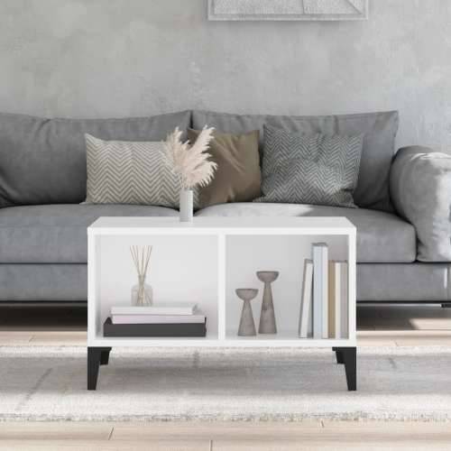 Stolić za kavu bijeli 60 x 50 x 36,5 cm od konstruiranog drva - Bijela 1 Cijena
