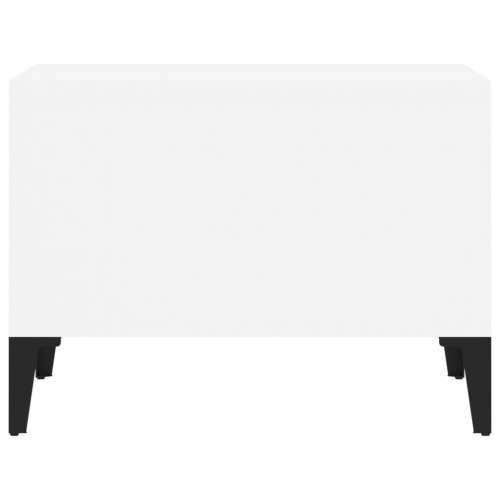 Stolić za kavu bijeli 60 x 50 x 36,5 cm od konstruiranog drva - Bijela 1 Cijena