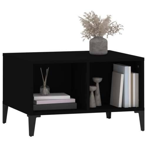 Stolić za kavu crni 60x50x36,5 cm od konstruiranog drva - Crna 1 Cijena