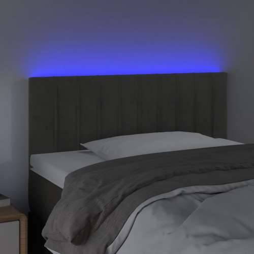 LED uzglavlje tamnosivo 80 x 5 x 78/88 cm baršunasto  - Tamno siva 80 x 5 x 78/88 cm 1 Cijena