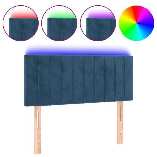 LED uzglavlje tamnoplavo 80 x 5 x 78/88 cm baršunasto - Tamno plava 80 x 5 x 78/88 cm 1 Cijena