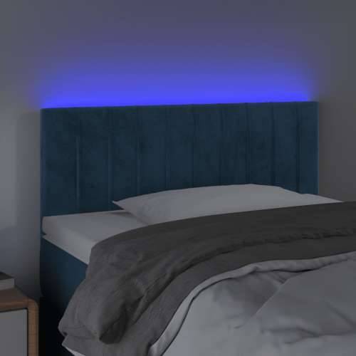 LED uzglavlje tamnoplavo 80 x 5 x 78/88 cm baršunasto - Tamno plava 80 x 5 x 78/88 cm 1 Cijena