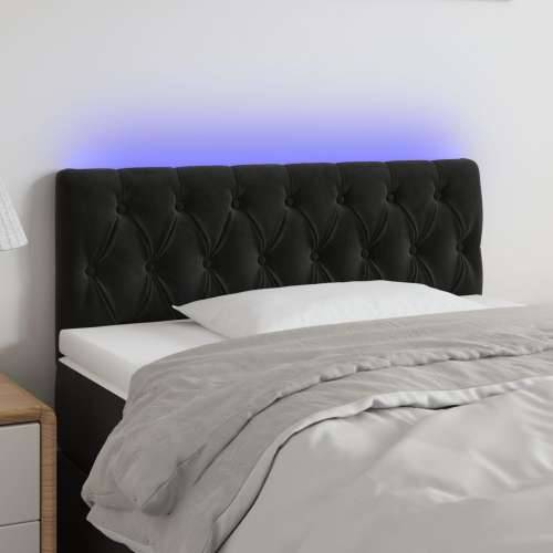 LED uzglavlje crno 100x7x78/88 cm baršunasto - Crna 100 x 7 x 78/88 cm 1 Cijena