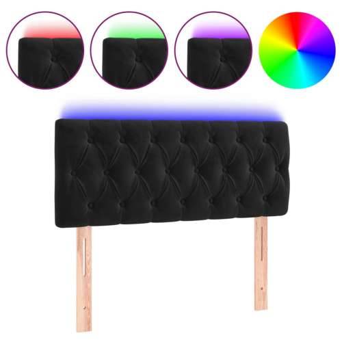 LED uzglavlje crno 100x7x78/88 cm baršunasto - Crna 100 x 7 x 78/88 cm 1 Cijena