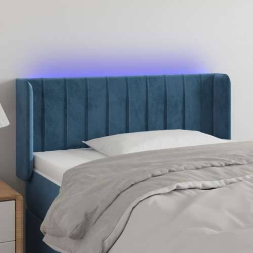 LED uzglavlje tamnoplavo 83x16x78/88 cm baršunasto - Tamno plava 83 x 16 x 78/88 cm 1 Cijena