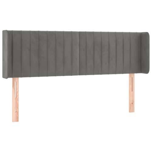 LED uzglavlje svjetlosivo 147x16x78/88 cm baršunasto - Svjetlosiva 147 x 16 x 78/88 cm 1 Cijena
