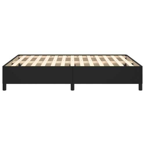 Okvir za krevet crni 140x190 cm od umjetne kože Cijena