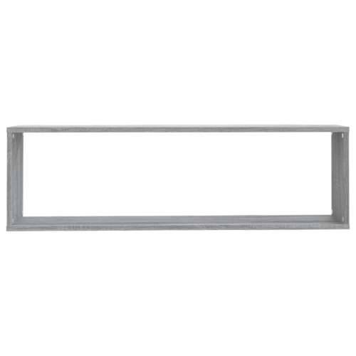 Kockaste zidne police 4 kom boja hrasta 100 x 15 x 30 cm drvene - Sivi hrast sonoma 4 1 Cijena