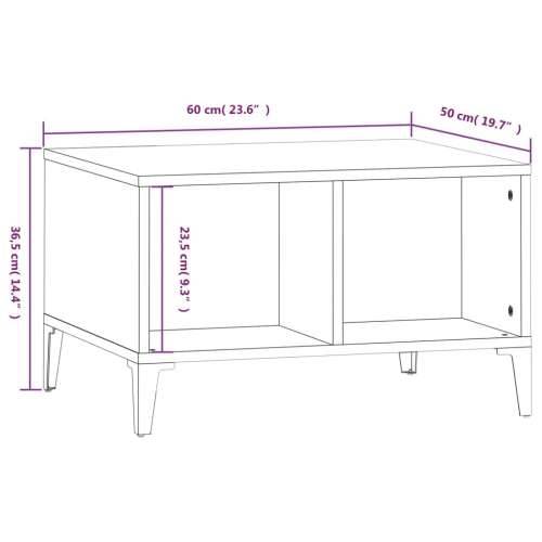 Stolić za kavu boja sivog hrasta 60x50x36,5cm konstruirano drvo - Sivi hrast sonoma 1 Cijena