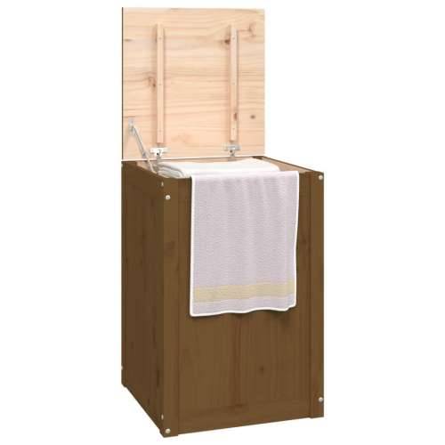 Kutija za rublje boja meda 44 x 44 x 66 cm od masivne borovine - boja meda 44 x 44 x 66 cm 1 Cijena