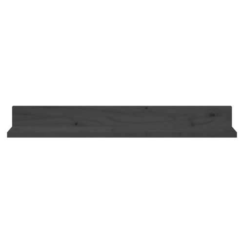 Zidne police 2 kom sive 80 x 11 x 9 cm od masivne borovine - Siva 80 x 11 x 9 cm 1 Cijena