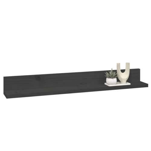 Zidne police 2 kom sive 80 x 11 x 9 cm od masivne borovine - Siva 80 x 11 x 9 cm 1 Cijena