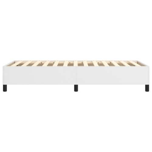 Okvir za krevet bijeli 80 x 200 cm od umjetne kože - Bijela 80 x 200 cm 35 cm Cijena