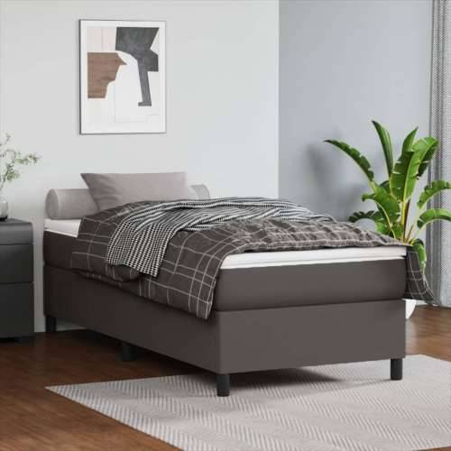 Okvir za krevet sivi 90x190 cm od umjetne kože - Siva 90 x 190 cm 35 cm Cijena