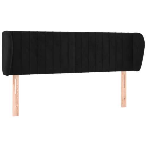 Uzglavlje s ušima crno 147x23x78/88 cm baršunasto - Crna 147 x 23 x 78/88 cm 1 Cijena