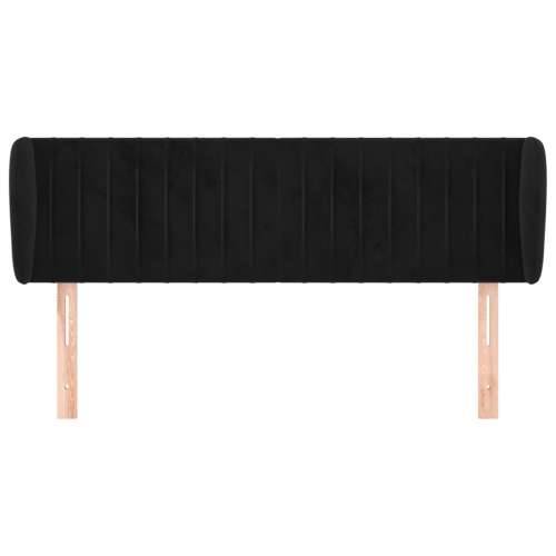 Uzglavlje s ušima crno 147x23x78/88 cm baršunasto - Crna 147 x 23 x 78/88 cm 1 Cijena