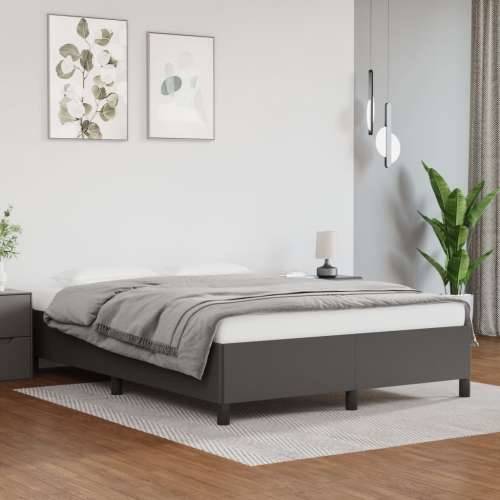 Okvir za krevet sivi 140x200 cm od umjetne kože