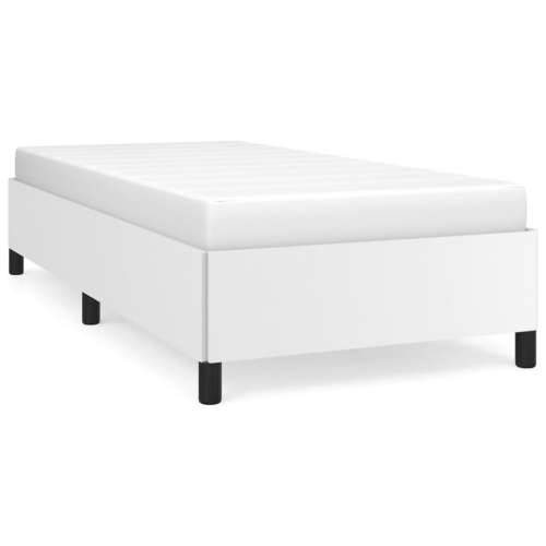 Okvir za krevet bijeli 80 x 200 cm od umjetne kože Cijena