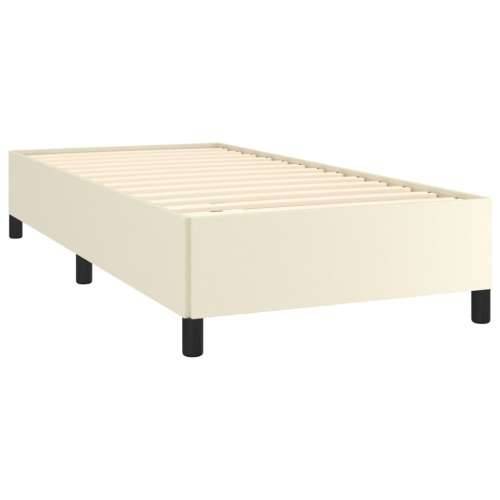Okvir za krevet krem 80 x 200 cm od umjetne kože Cijena