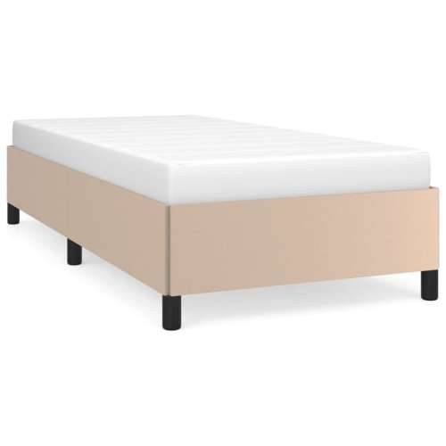 Okvir za krevet boja cappuccina 80 x 200 cm od umjetne kože Cijena