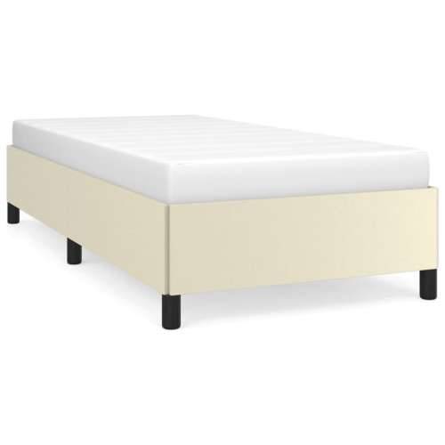 Okvir za krevet krem 90x190 cm od umjetne kože Cijena