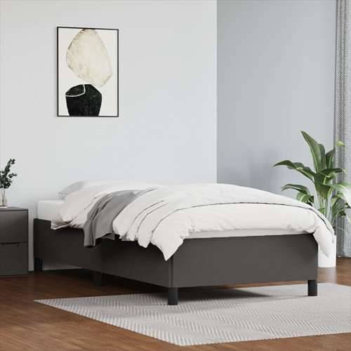 Okvir za krevet sivi 90x190 cm od umjetne kože