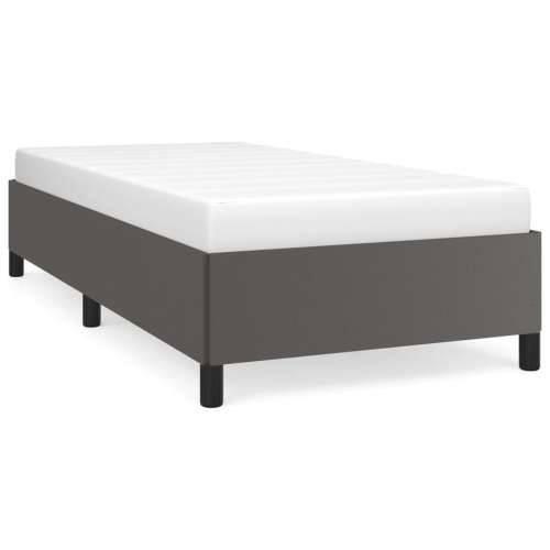 Okvir za krevet sivi 90x190 cm od umjetne kože Cijena