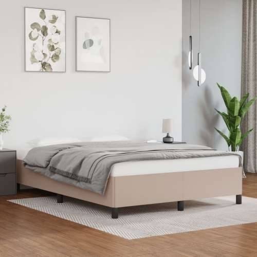 Okvir za krevet boja cappuccina 140x190 cm od umjetne kože