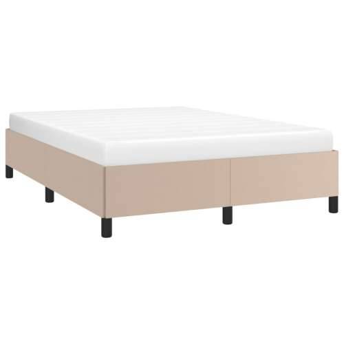 Okvir za krevet boja cappuccina 140x190 cm od umjetne kože Cijena
