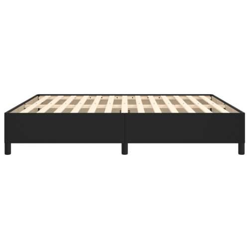 Okvir za krevet crni 160x200 cm od umjetne kože Cijena