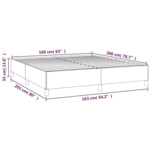 Okvir za krevet smeđi 160x200 cm od umjetne kože Cijena