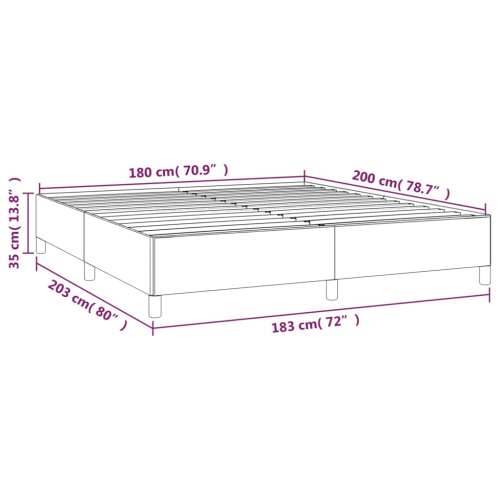 Okvir za krevet smeđi 180x200 cm od umjetne kože Cijena