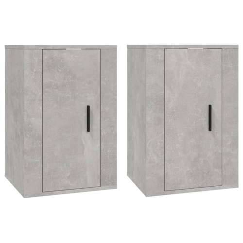 Zidni TV ormarići 2 kom siva boja betona 40 x 34,5 x 60 cm Cijena