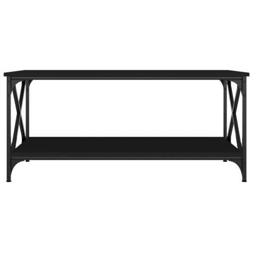 Stolić za kavu crni 100x50x45 cm konstruirano drvo i željezo - Crna 1 100 cm 50 cm Cijena