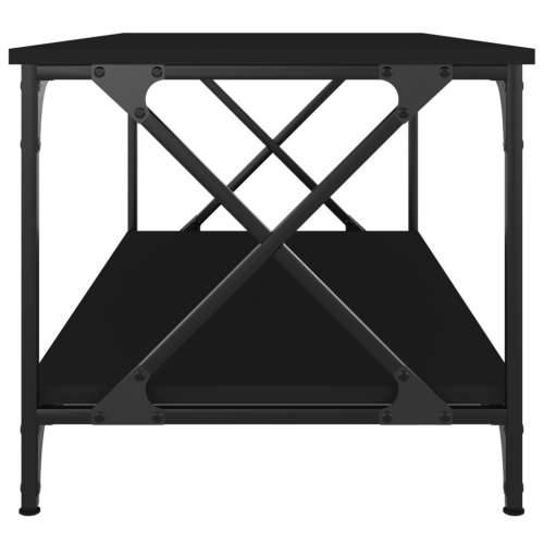 Stolić za kavu crni 100x50x45 cm konstruirano drvo i željezo - Crna 1 100 cm 50 cm Cijena